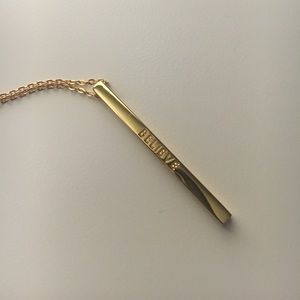 MantraBand Gold Believe Necklace